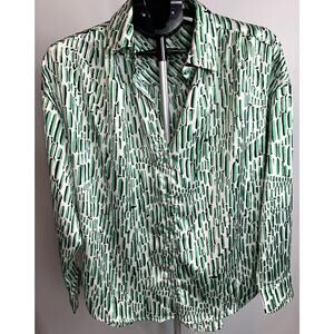Jodiful Women's Long Sleeve Blouse - Small - Green